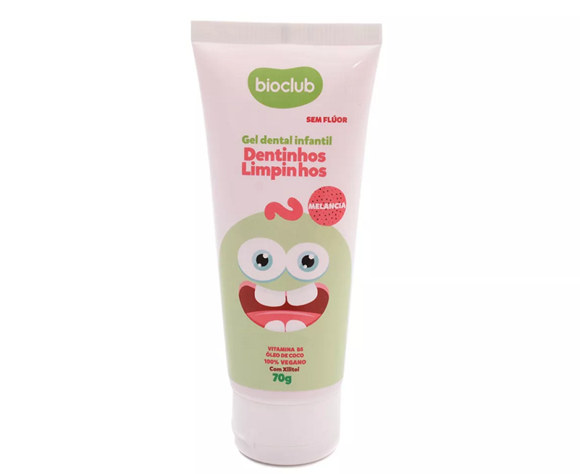 Gel Dental Infantil Sabor Melancia sem fluor