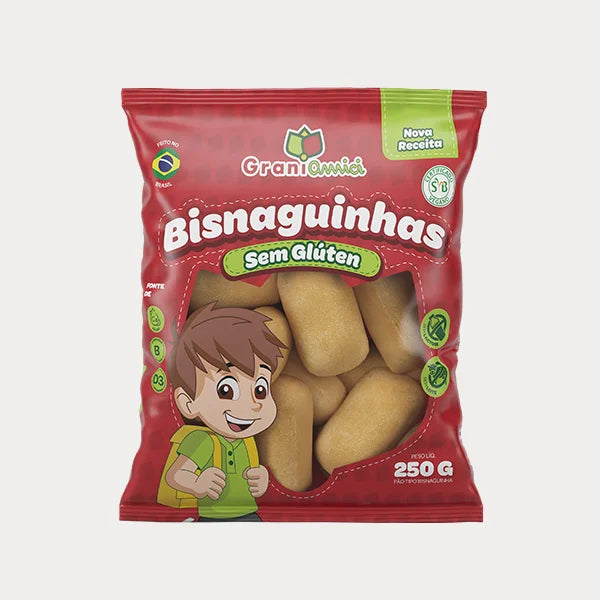 Pão tipo Bisnaguinha Bisnaguinhas Sem Glúten