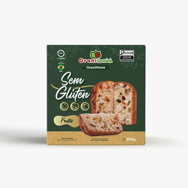 Panettone Granittone Frutas Sem Glúten