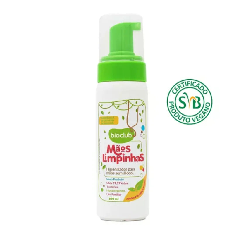 Higienizador de Mãos Sem Álcool - Mãos Limpinhas Bioclub® 200 e 50 ml