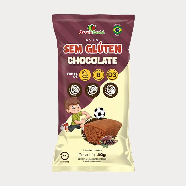 Minibolo Chocolate Sem Glúten