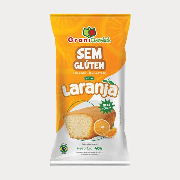 Minibolo Laranja Sem Glúten