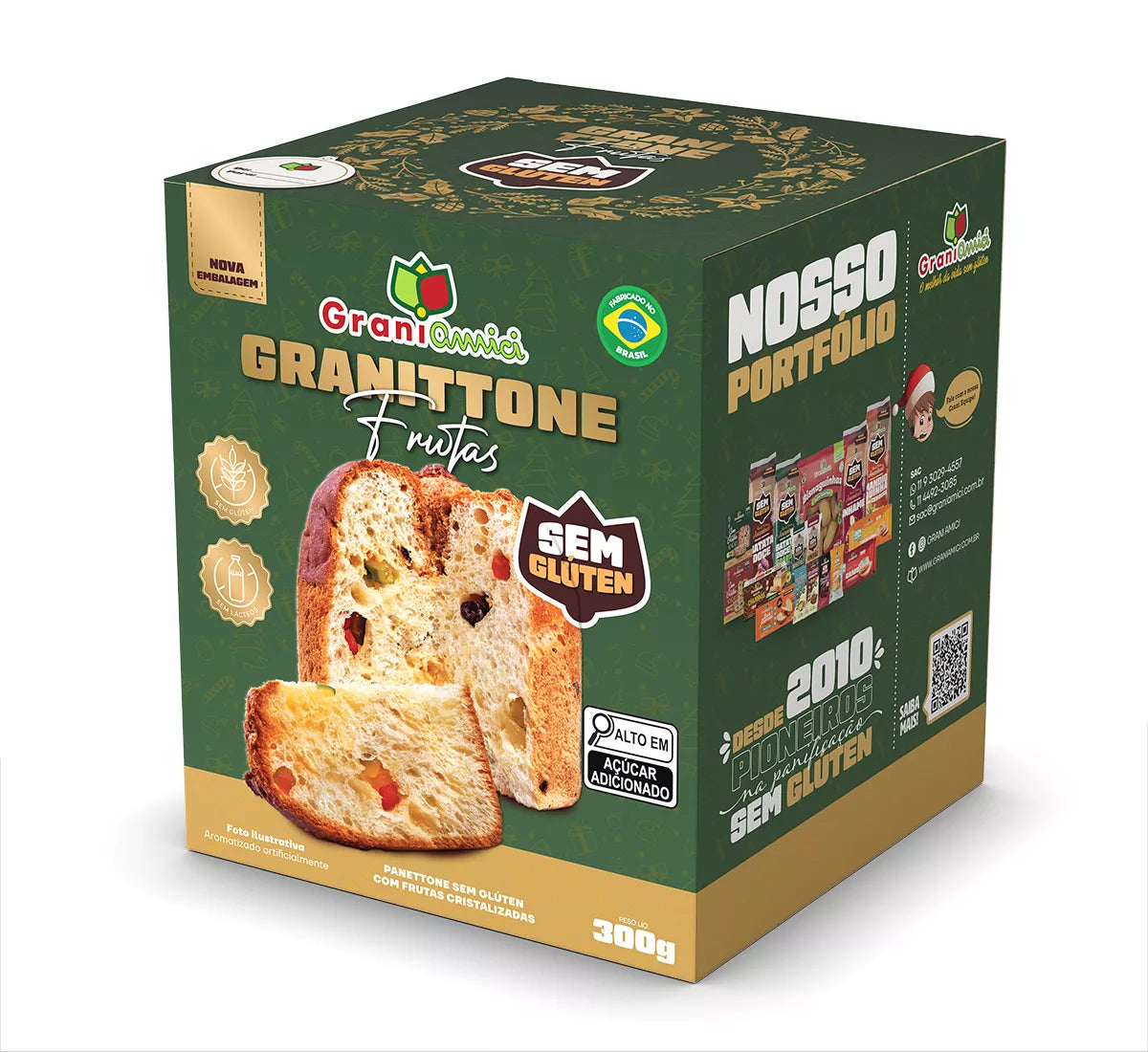 PANETTONE DE FRUTAS SEM LACTEOS E GLUTEN