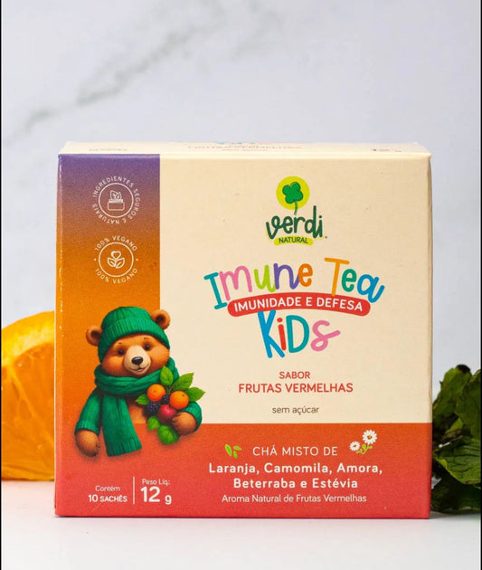 chá infantil natural imune Tea Kids com frutas vermelhas