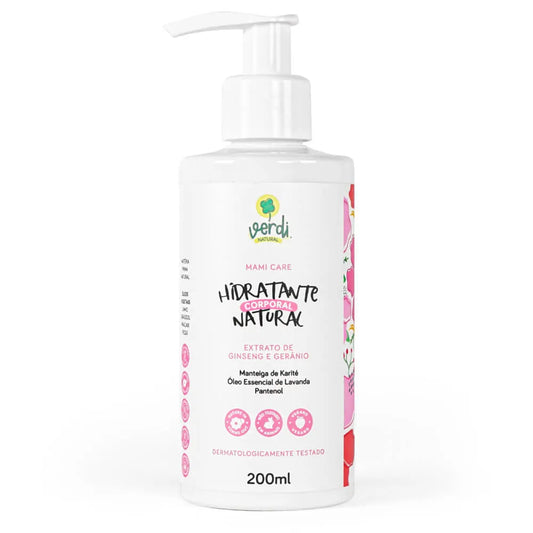 Hidratante Corporal Natural Ginseng e Gerânio, Manteiga de Karité, OE de Lavanda e Pantenol - Family Care