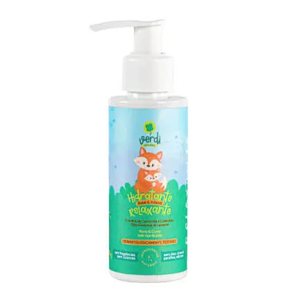 Hidratante para Bebê Relaxante e Natural com Calêndula, Camomila e Óleo Essencial de Lavanda